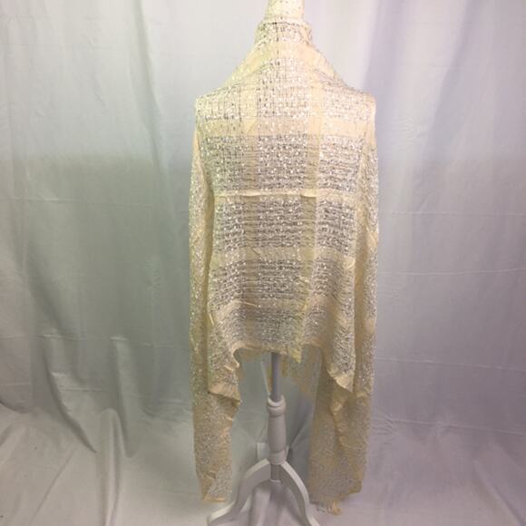 Collection 18 Plaid Confetti Scarf Crisp Linen - Picture 7 of 15